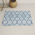 Azure Medallion Motif Rug Gallery Image 1