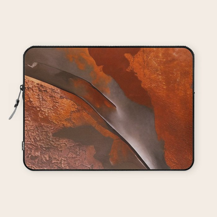 Rust and Metal Japandi Art Laptop Sleeve Gallery Image 1