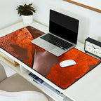 Rust and Metal Japandi Art Desk Mat Gallery Image 2