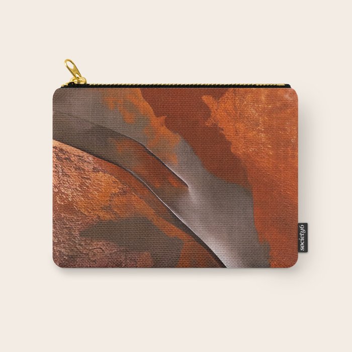 Rust and Metal Japandi Art Carry All Pouch Gallery Image 1