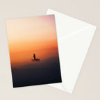 Fishing In The Clouds (Surreal Collage) Stationery Card Gallery Image 2