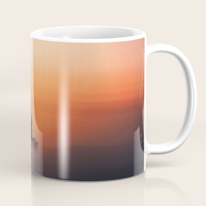 Fishing In The Clouds (Surreal Collage) Coffee Mug Gallery Image 1
