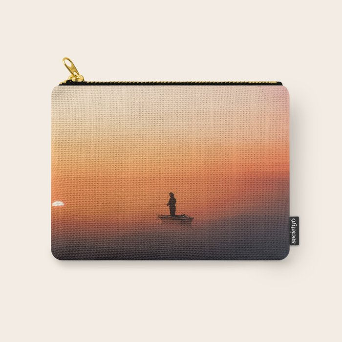 Fishing In The Clouds (Surreal Collage) Carry All Pouch Gallery Image 1