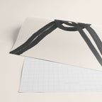 Minimalist Black Knot Abstract on Neutral Background Wrapping Paper Gallery Image 2