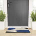 Graphic Edge Shapes - Bleu Navy Welcome Mat Gallery Image 3
