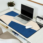 Graphic Edge Shapes - Bleu Navy Desk Mat Gallery Image 2