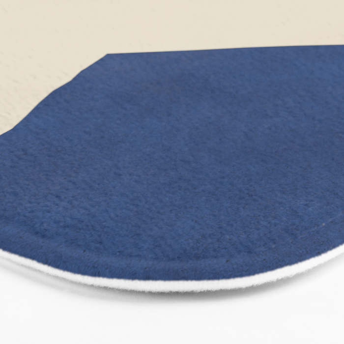 Graphic Edge Shapes - Bleu Navy Bath Mat Gallery Image 3