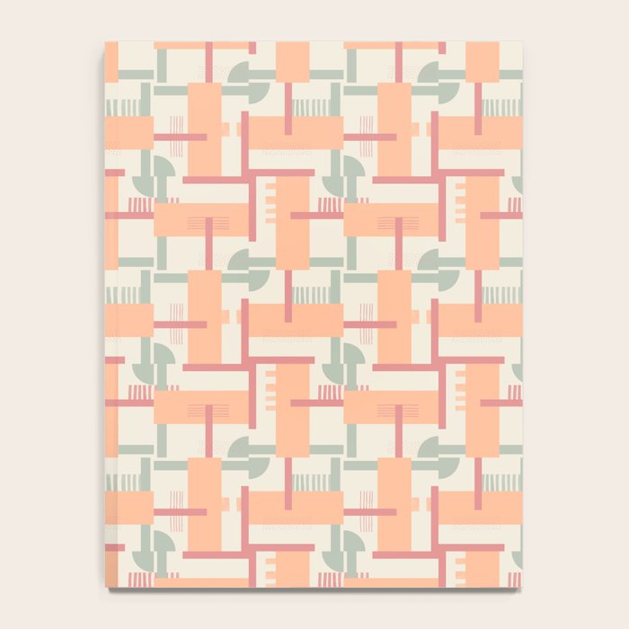 Playful geometric stripes C Notebook Gallery Image 4