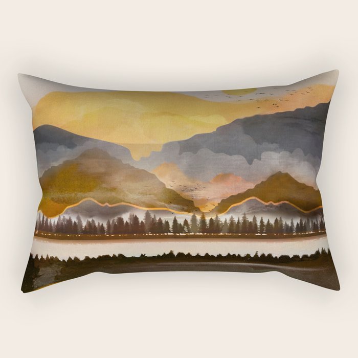 Pure Wilderness at Dusk Rectangular Pillow Gallery Image 2