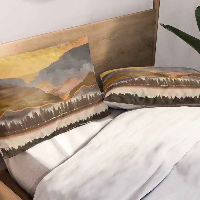 Pure Wilderness at Dusk Pillow Sham Gallery Image 2