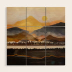 Pure Wilderness at Dusk Wood Wall Art Gallery Image 1