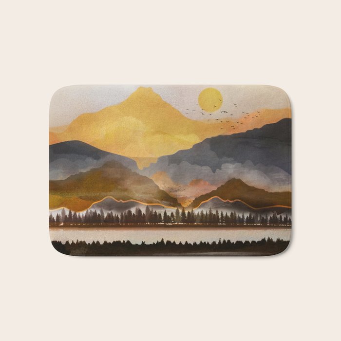 Pure Wilderness at Dusk Bath Mat Gallery Image 1