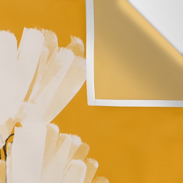 Flowers In Tangerine Wall Tapestry Gallery Image 3