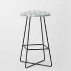 Midcentury Modern Atomic Starburst Pattern in Gray Stool Gallery Image 1