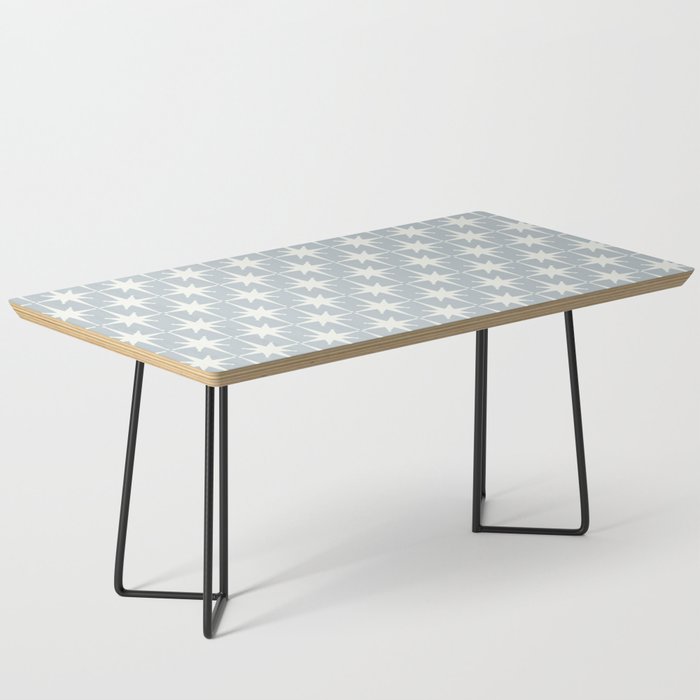 Midcentury Modern Atomic Starburst Pattern in Gray Coffee Table Gallery Image 1