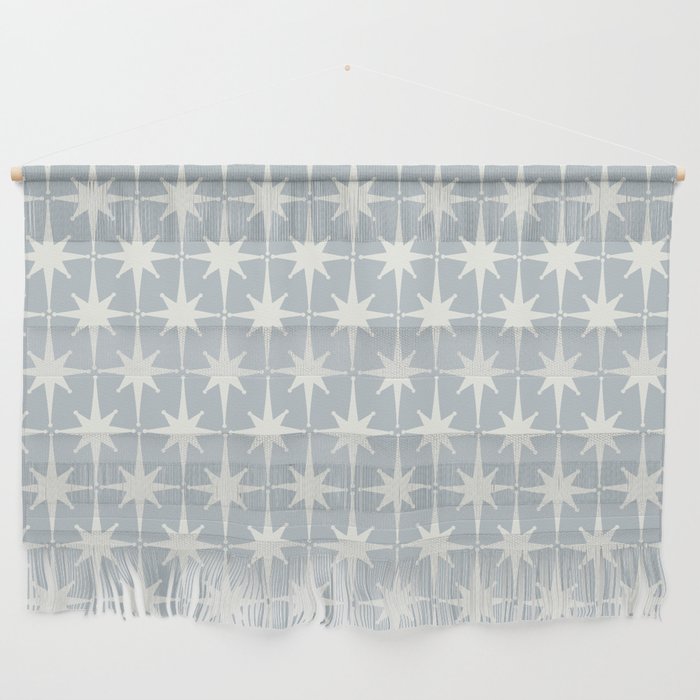 Midcentury Modern Atomic Starburst Pattern in Gray Wall Hanging Gallery Image 1