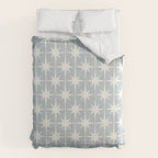Midcentury Modern Atomic Starburst Pattern in Gray Comforter Gallery Image 6