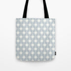 Midcentury Modern Atomic Starburst Pattern in Gray Tote Bag Gallery Image 1