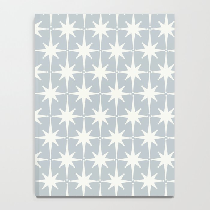 Midcentury Modern Atomic Starburst Pattern in Gray Notebook Gallery Image 4