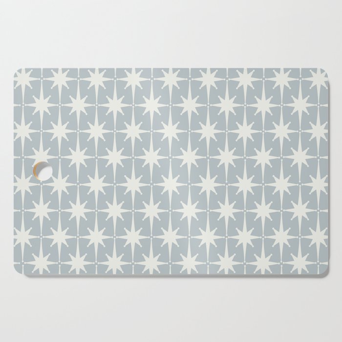 Midcentury Modern Atomic Starburst Pattern in Gray Cutting Board Gallery Image 1