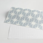 Midcentury Modern Atomic Starburst Pattern in Gray Wrapping Paper Gallery Image 2