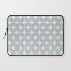 Midcentury Modern Atomic Starburst Pattern in Gray Laptop Sleeve Gallery Image 1