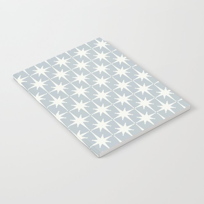 Midcentury Modern Atomic Starburst Pattern in Gray Notebook Gallery Image 2