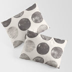 Linocut Circle Pattern Pillow Sham Gallery Image 3