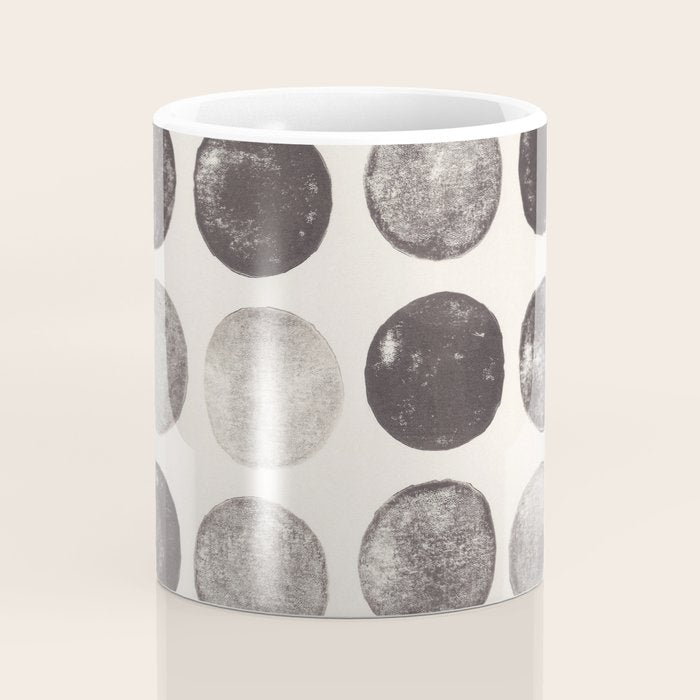 Linocut Circle Pattern Coffee Mug Gallery Image 4