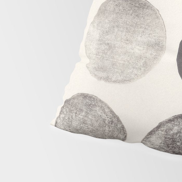 Linocut Circle Pattern Pillow Sham Gallery Image 4