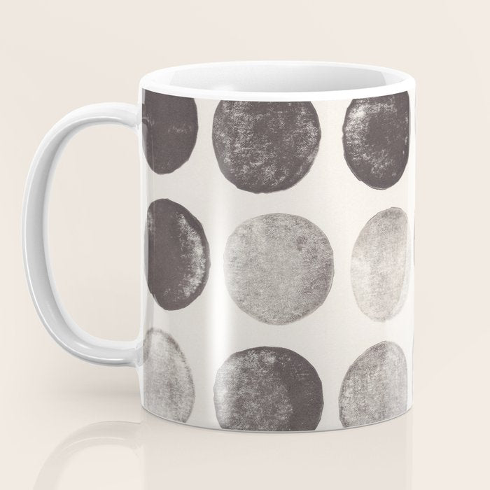 Linocut Circle Pattern Coffee Mug Gallery Image 3