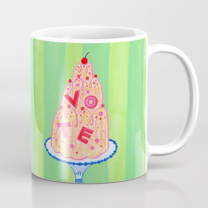 Mold the Future & Vote in Lime Green Coffee Mug Gallery Image 1