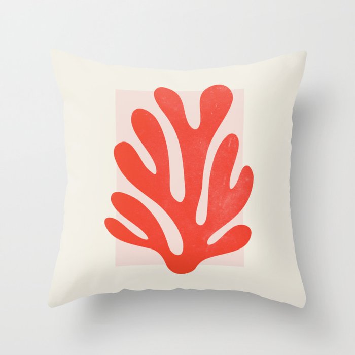 Jazz Leaf: Matisse Edition | Mid Century Series Throw Pillow Gallery Image 6