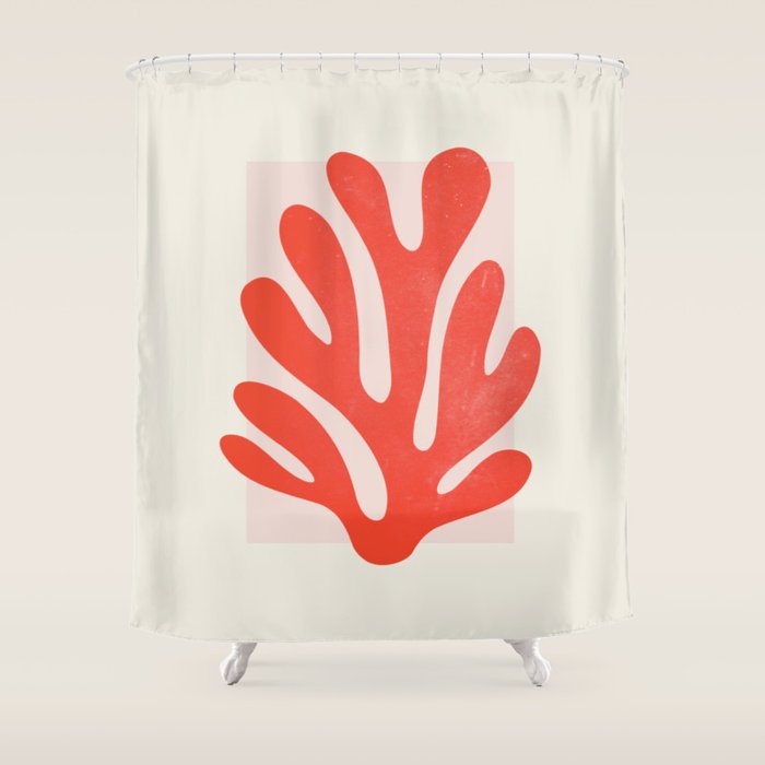 Jazz Leaf: Matisse Edition | Mid Century Series Shower Curtain Gallery Image 1