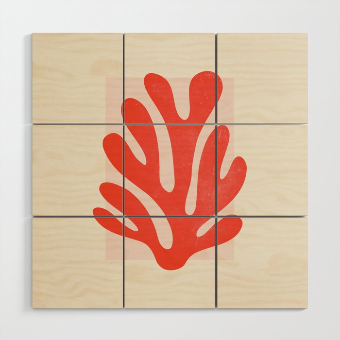 Jazz Leaf: Matisse Edition | Mid Century Series Wood Wall Art Gallery Image 1
