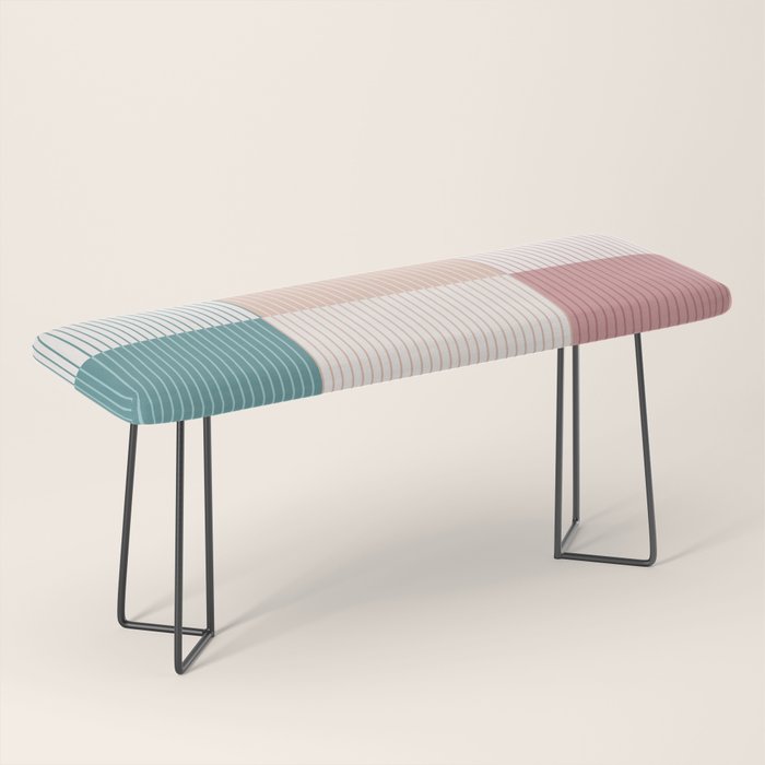 Color Block Line Pattern XIII Bench Gallery Image 1