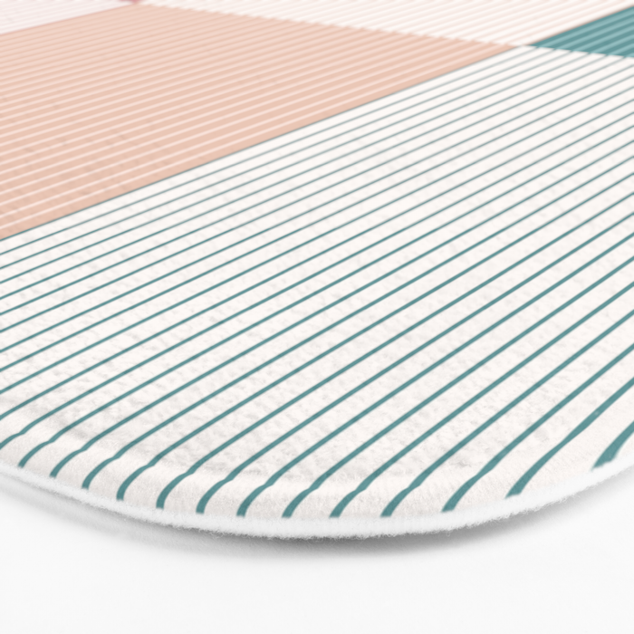 Color Block Line Pattern XIII Bath Mat Gallery Image 3