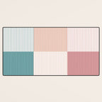 Color Block Line Pattern XIII Desk Mat Gallery Image 3
