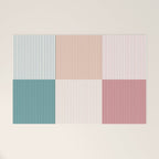 Color Block Line Pattern XIII Welcome Mat Gallery Image 1