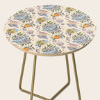 Orange Blossom Manatee | Ocean Nature Art Side Table Gallery Image 2