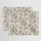 Orange Blossom Manatee | Ocean Nature Art Placemat Gallery Image 1