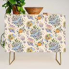 Orange Blossom Manatee | Ocean Nature Art Credenza Gallery Image 1