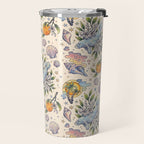 Orange Blossom Manatee | Ocean Nature Art Travel Mug Gallery Image 2