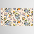 Orange Blossom Manatee | Ocean Nature Art Tablecloth Gallery Image 2
