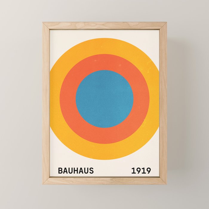 Bauhaus Circles: 1919 Exhibition Mini Art Print Gallery Image 1