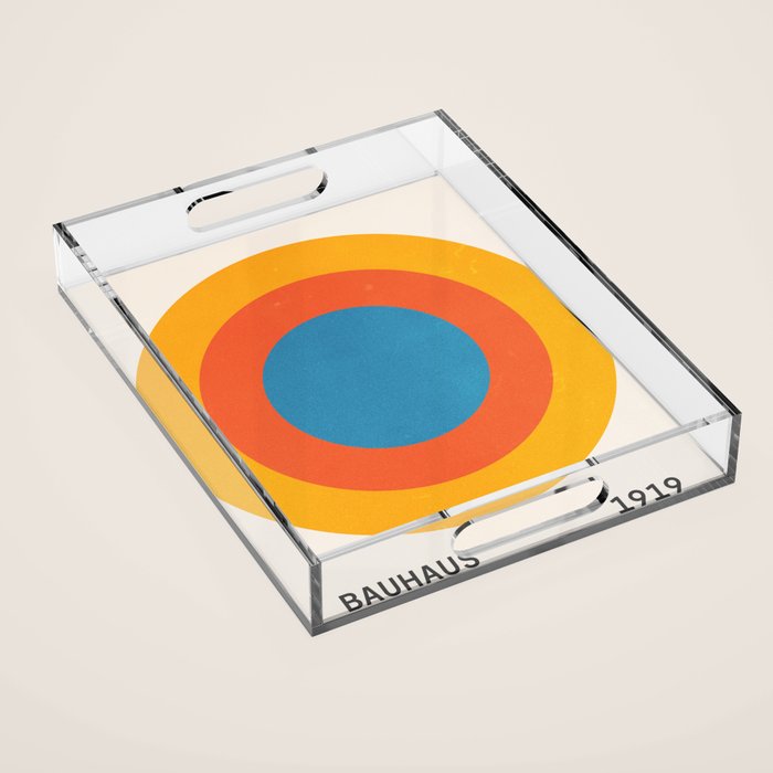 Bauhaus Circles: 1919 Exhibition Acrylic Tray Gallery Image 1
