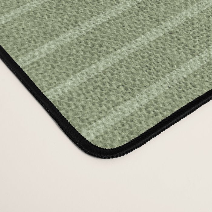 Minimal, Line Art, Stripes, Sage Green Desk Mat Gallery Image 4