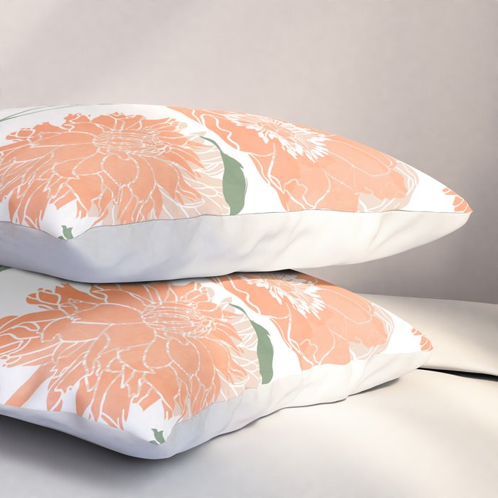 Modern floral blooms PGM5 Pillow Sham Gallery Image 3