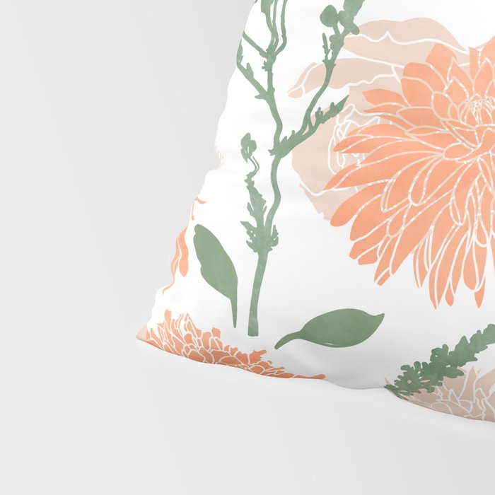 Modern floral blooms PGM5 Pillow Sham Gallery Image 4