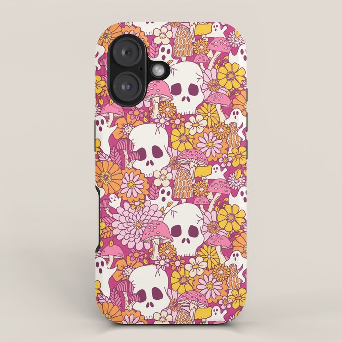 Spooky Mushroom Garden - Fuchsia iPhone Case Gallery Image 1